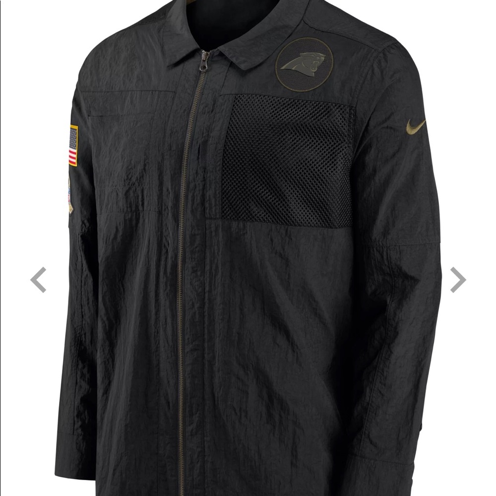 Carolina Panthers Salute to Service back shirt jackets
